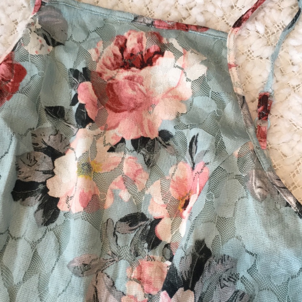 NWT Lace Fit & Flair Floral Dress Netted Underlay - Picture 5 of 16